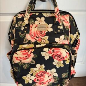 Travel backpack with laptop section